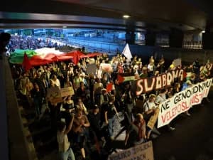 Miles protestan en Liubliana contra apertura de embajada de Israel