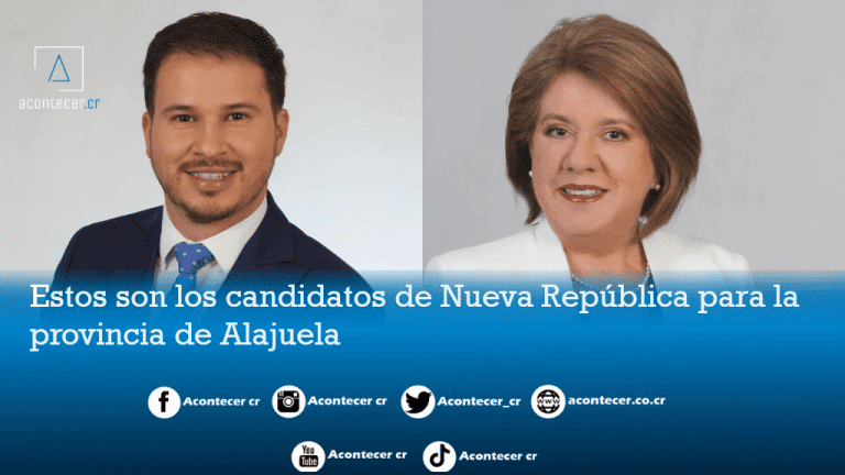 Estos Son Los Candidatos De Nueva República Por La Provincia De Alajuela