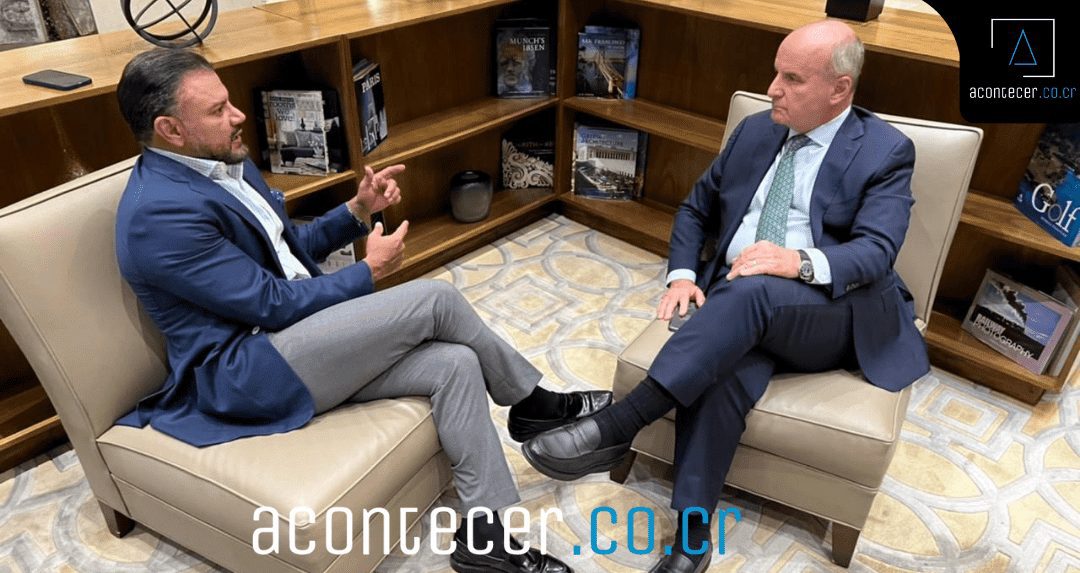 Figueres se reunió con empresarios y miembros del gobierno dominicano