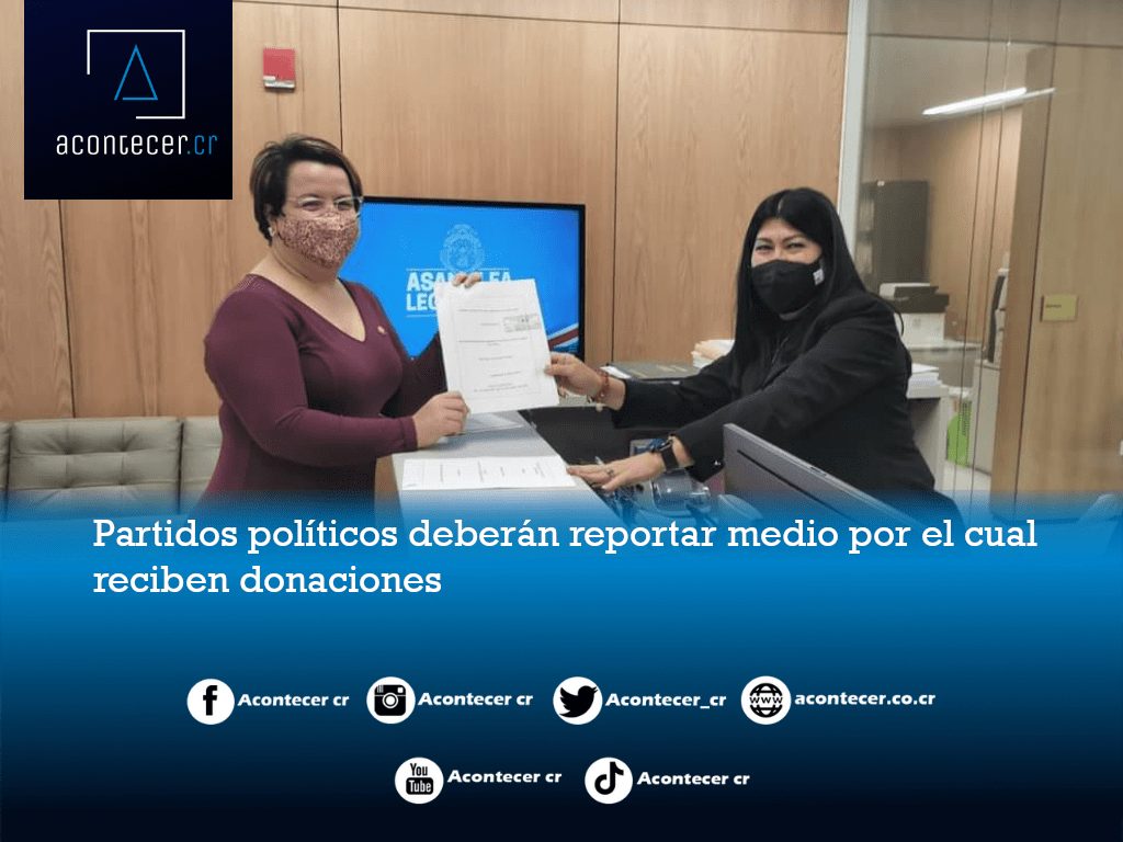 Partidos políticos deberán reportar medio por el cual reciben donaciones