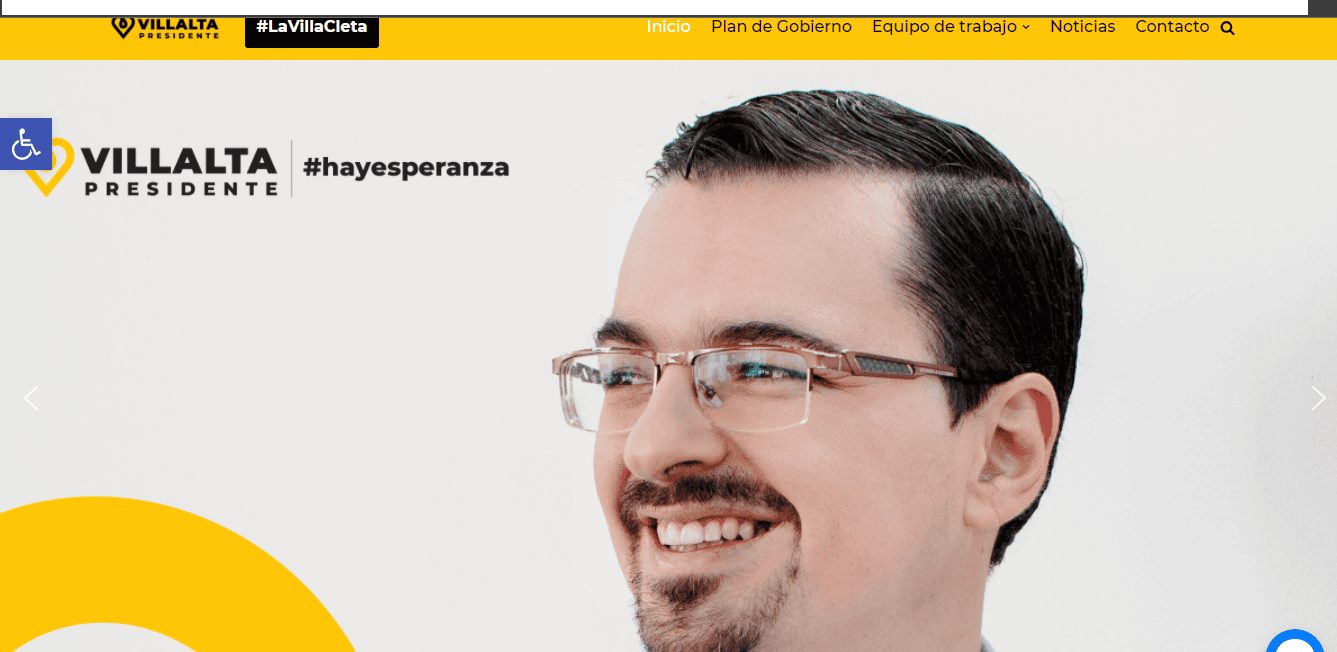 Villalta presenta web oficial para promover su candidatura