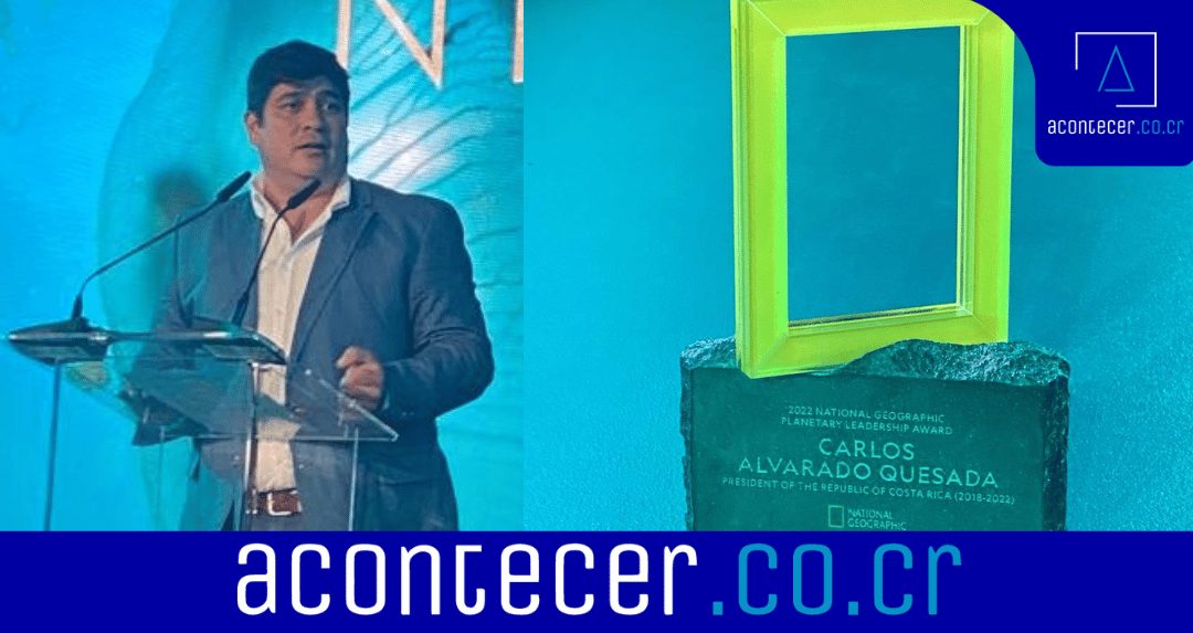 Carlos Alvarado recibe el “Premio al Liderazgo Planetario” de National Geographic