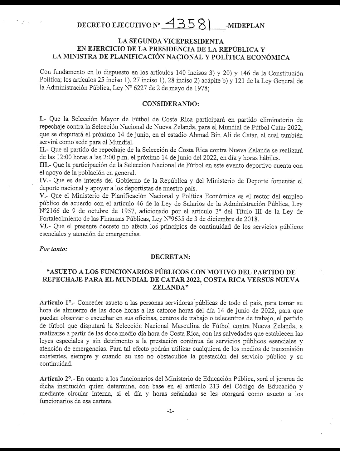 Repechaje: Conozca aquí que decidió el Gobierno sobre el asueto para ver el partido repechaje