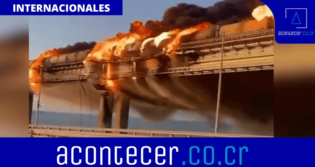 Explosión daña puente que une Crimea con Rusia