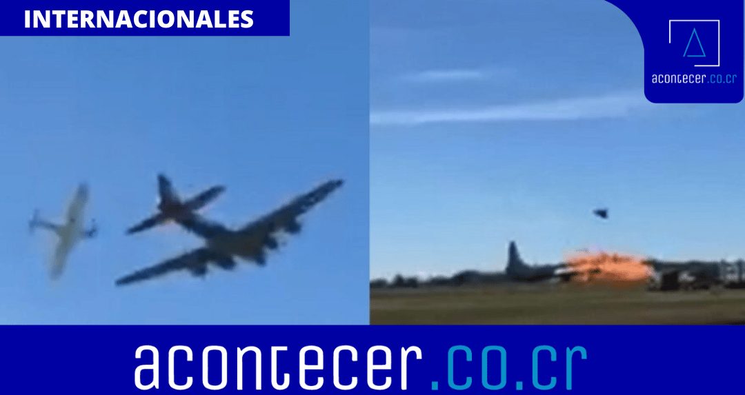 Chocan dos antiguos aviones militares durante exhibición en Dallas, Estados Unidos, vea el vídeo aquí