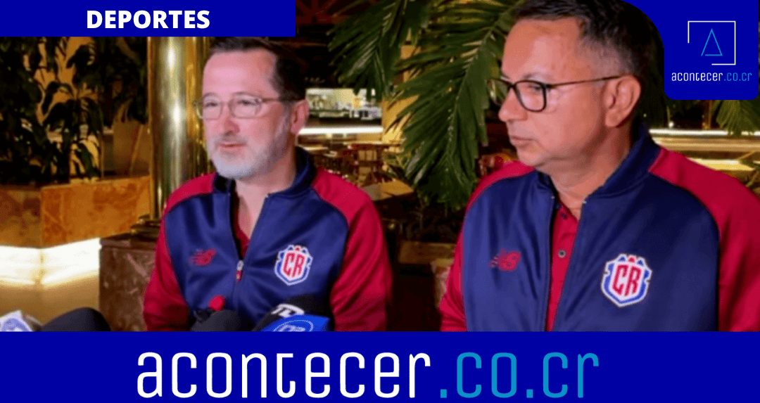 Presidente de Saprissa, Juan Carlos Rojas junto a Rodolfo Villalobos