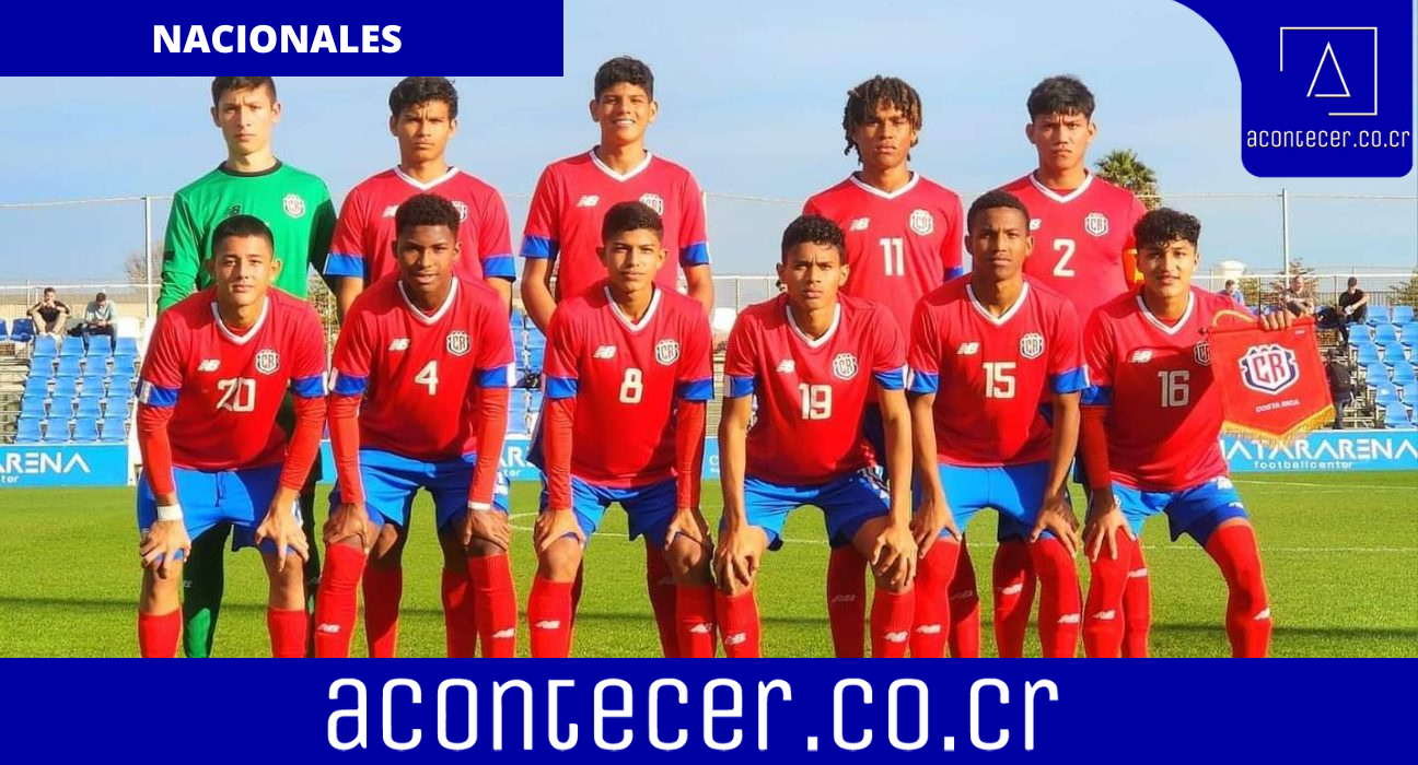 Selección Sub-17 de Costa Rica en su encuentro ante Alemania Fotografía: Federación Costarricense de Fútbol