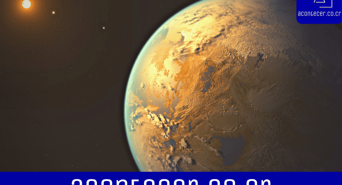 Imagen conceptual de Kepler-186f Imagen por: NASA Ames / SETI Institute / JPL-CalTech. Editada por Acontecer.co.cr