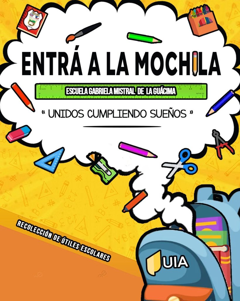 Entrá A La Mochila Para Donar Útiles A Niños De Escuela En Guácima