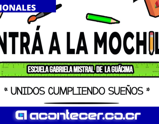Entrá a la Mochila para donar útiles a niños de escuela en Guácima