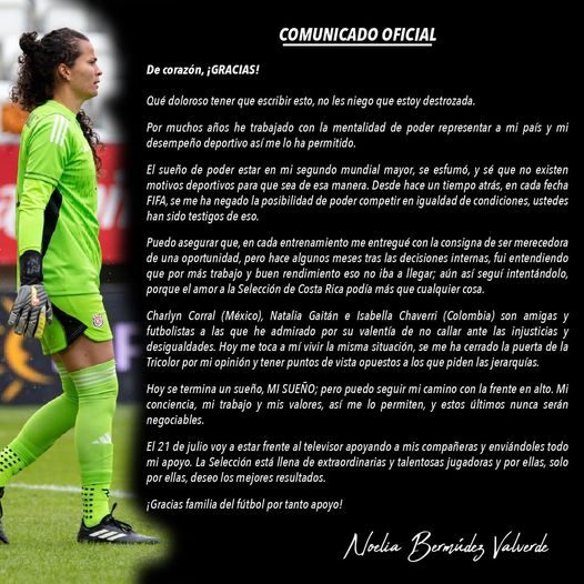 Noelia Bermúdez Denuncia Puertas Cerradas En La Selección Nacional