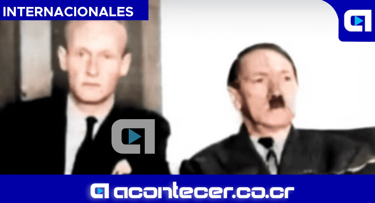 Foto de Hitler en Colombia presentada por Abel Basti Imagen colorizada por Acontecer.co.cr
