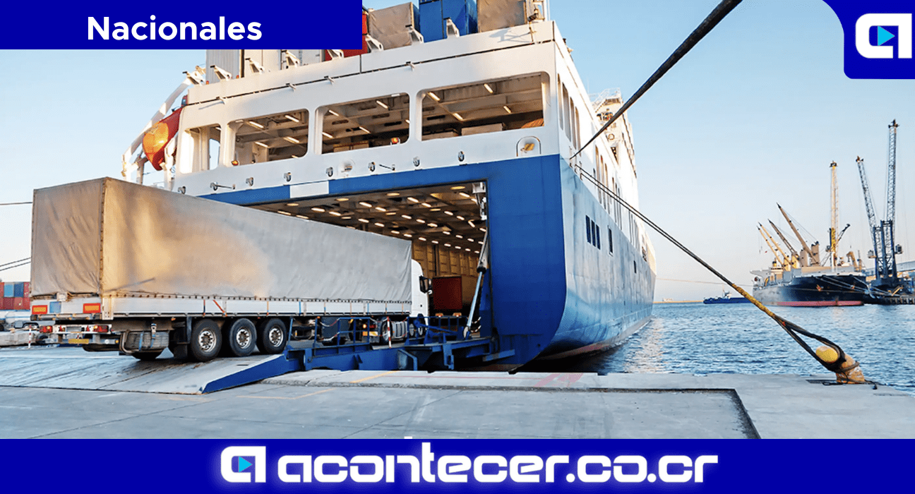 Ferry de carga entre Caldera y El Salvador. MOPT Comercio y Turismo