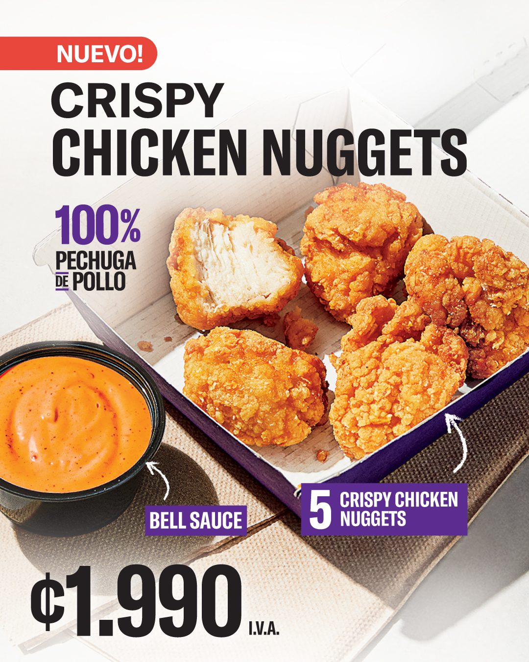 Taco Bell® Lanza Sus Nuevos Crispy Chicken Nuggets, Una Edición Especial Por Tiempo Limitado