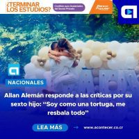 Allan Alemán responde a las críticas por su sexto hijo: “Soy como una tortuga, me resbala todo”