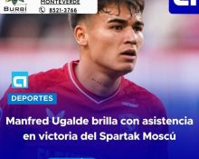 Manfred Ugalde brilla con asistencia en el Spartak Moscú