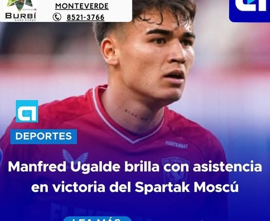 Manfred Ugalde brilla con asistencia en el Spartak Moscú