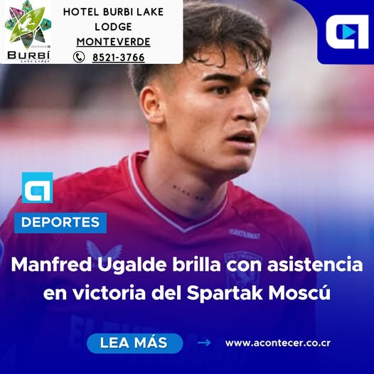 Manfred Ugalde brilla con asistencia en el Spartak Moscú
