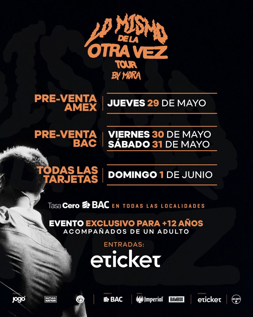 “Lo Mismo de la Otra Vez Tour” Mora regresa a Costa Rica “Lo Mismo de la Otra Vez Tour” Mora regresa a Costa Rica