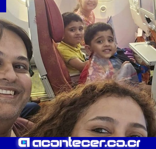 La última foto familiar que conmueve al mundo tras el choque del avión en India