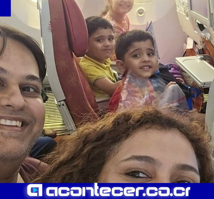 La última foto familiar que conmueve al mundo tras el choque del avión en India