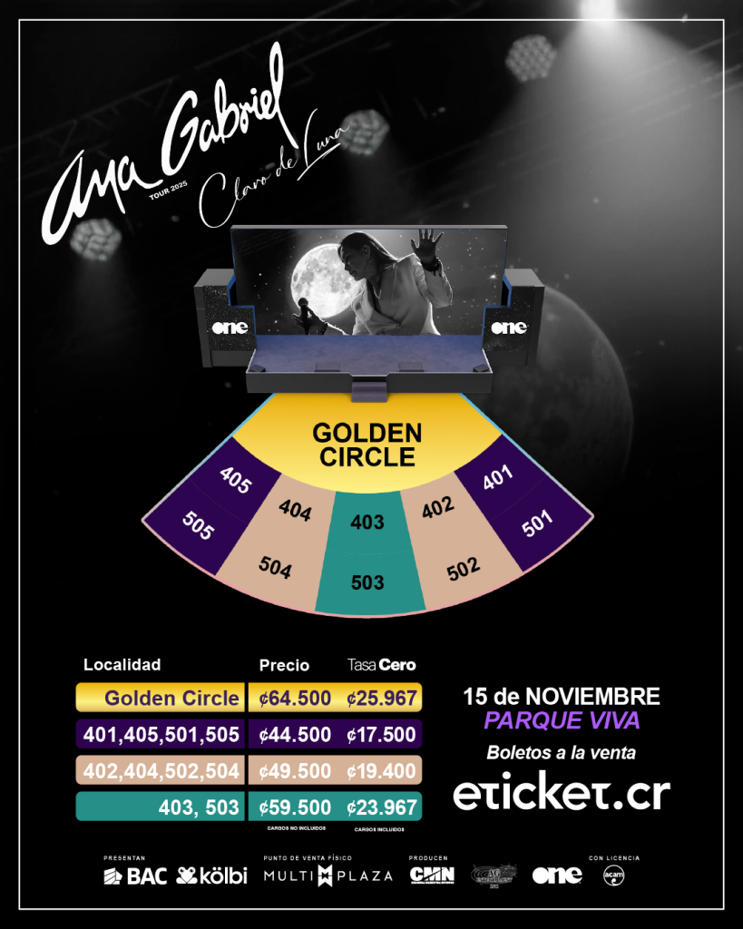 Ana Gabriel regresa a Costa Rica con su gira “Claro de Luna” Ana Gabriel regresa a Costa Rica con su gira “Claro de Luna”