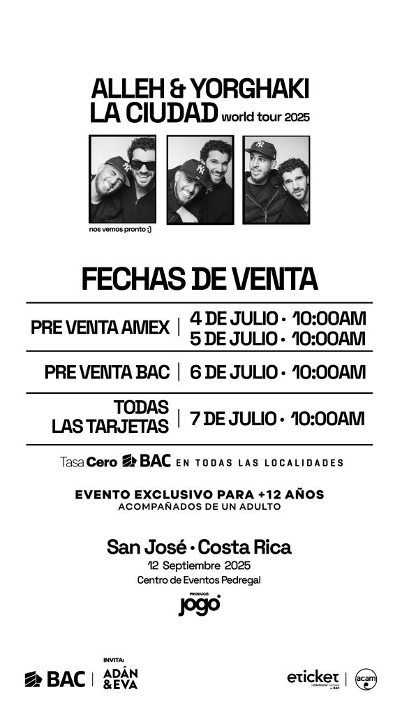 Alleh &Amp; Yorghaki Regresan A Costa Rica Con Su Gira Mundial “La Ciudad Tour” Alleh &Amp; Yorghaki Regresan A Costa Rica Con Su Gira Mundial “La Ciudad Tour”
